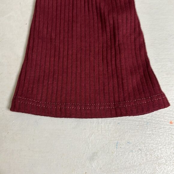 SIMON MILLER Dark Red Ribbed MIDI Dress S - Picture 8 of 9